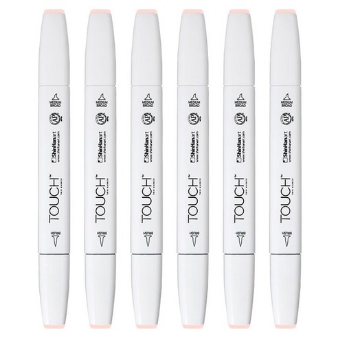 터치 트윈 브러쉬 마카 135 PALE CHERRY PINK, 6개, 1색