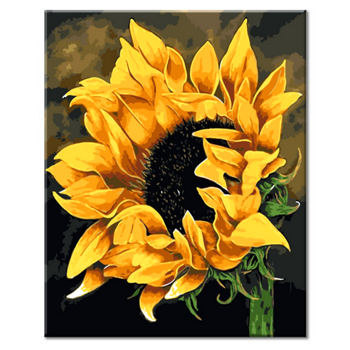 모모픽스페인팅 DIY 명화 그리기 60 x 75 cm, WK10 만개한 해바라기, 1개