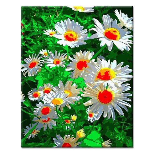 모모픽스페인팅 DIY 명화 그리기 40 x 50 cm, J81 국화 꽃밭, 1개