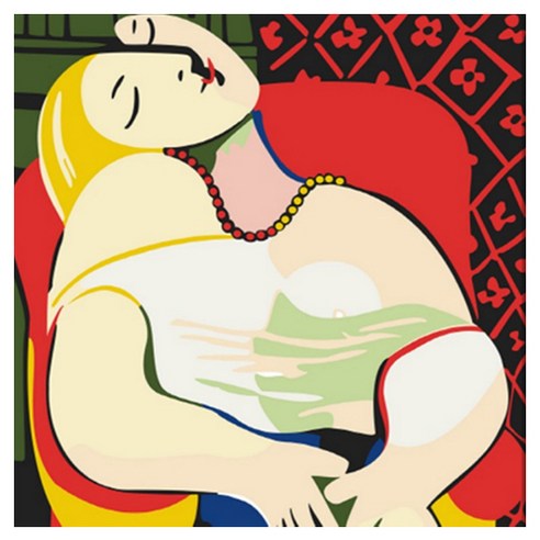 모모픽스페인팅 DIY 명화 그리기 60 x 75 cm, WH02 피카소 꿈, 1개