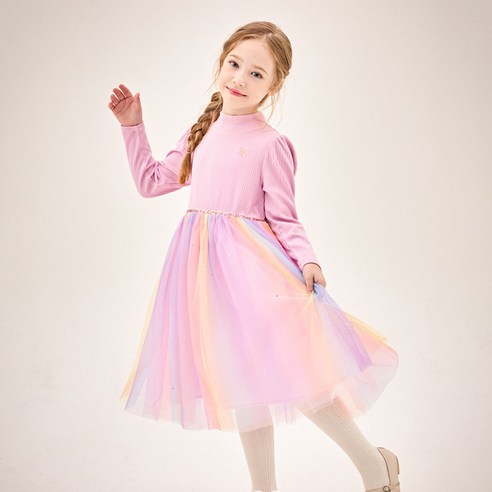 젤리스푼 여아용 오로라 샤이닝 원피스 리뷰 베네통키즈원피스