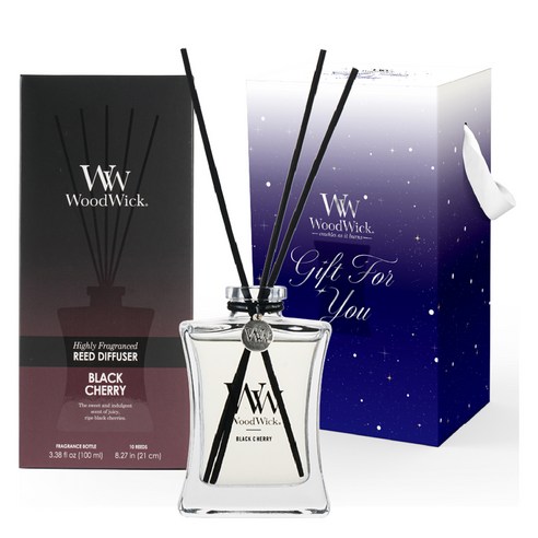 우드윅 시그니처 디퓨저 기프트 에디션, 블랙체리, 100ml, 1개