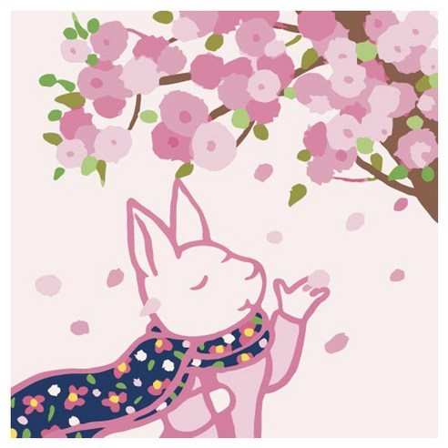 모모픽스페인팅 DIY 유화그리기 25 x 25 cm, 꽃향기날리는날(B31), 1개