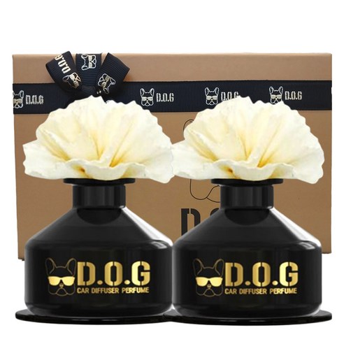 도그독 퍼퓸 차량용 디퓨저 100ml 2개, 로즈, 1세트