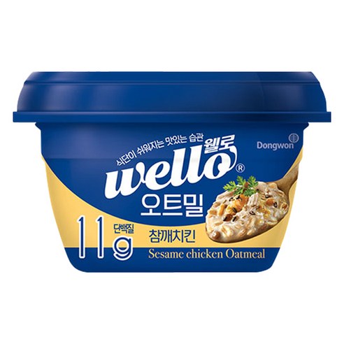wello 동원 오트밀 참깨치킨, 286g, 1개