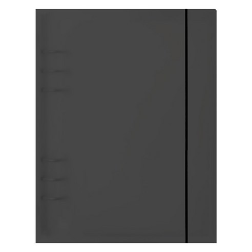 리코즈 A5 PP 하드바인더 커버 6공, 블랙, 1개