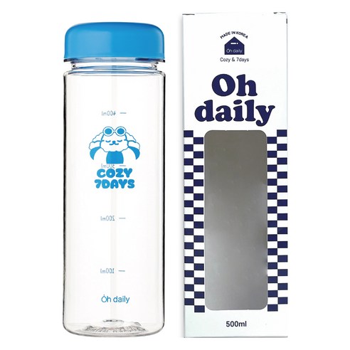 오데일리 트라이탄 보온보냉 물병, 블루, 1개, 500ml