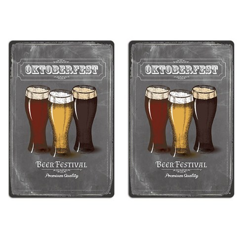 알로데 맥주 비어 인테리어 벽 장식 틴액자 2p, 19 맥주페스티벌