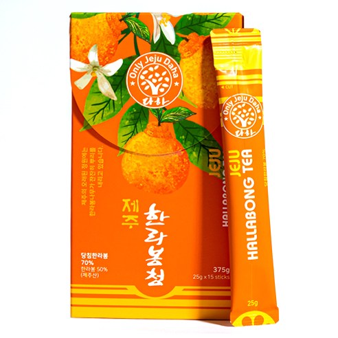 다하 제주 한라봉청 스틱, 25g, 1개, 15개입