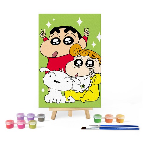 아이러브페인팅 짱구 그리기 DIY PAINTING, 짱구 짱아 흰둥이, 1개