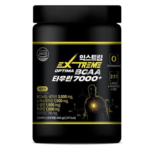 익스트림 OPTIMA BCAA 타우린 7000+, 600g, 1개