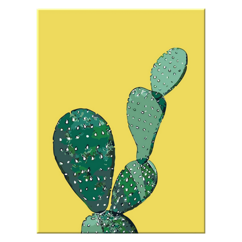 모모픽스페인팅 DIY 명화그리기 세트 30 x 40 cm, C07 보테니컬 옐로우캑터스, 1세트