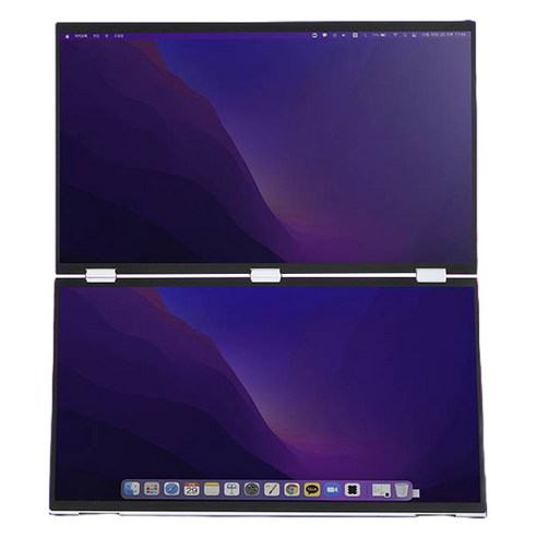 플립뷰 듀얼스크린 포터블모니터 화이트, 47cm, FDZ_FLIPVIEW-18