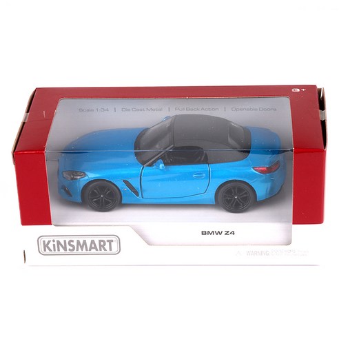 킨스마트 BMW Z4 미니카 KT5419, 블루, 1개
