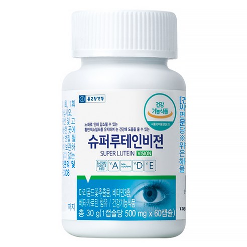 종근당건강 슈퍼 루테인 비젼 30g, 60정, 1개