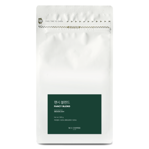 엠아이커피 팬시 블렌드 원두, 홀빈(분쇄안함), 500g, 1개