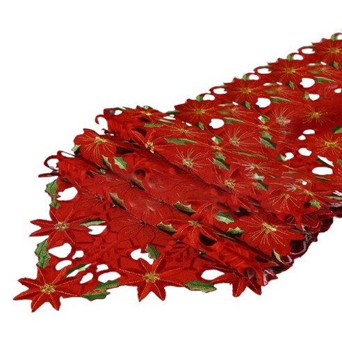 블럭마트 크리스마스 북유럽 테이블 러너, TYPE 2, 1개, 38 x 87 cm