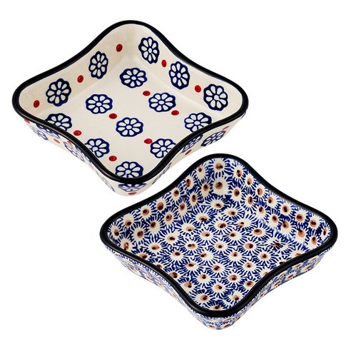 주방에 예술을 더하다, 파뷔에 잘리피에 네이비 포인트 사각 찬기 세트