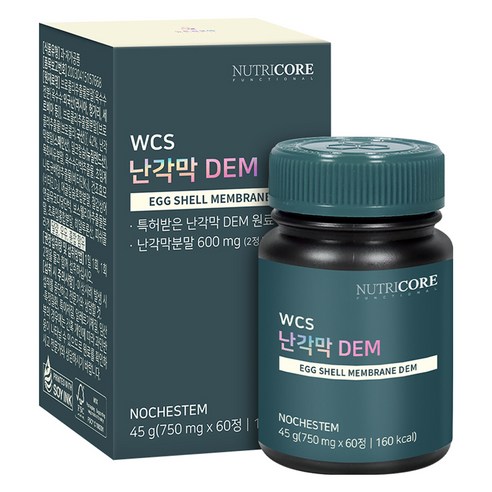 뉴트리코어 난각막 DEM 45g, 60정, 1개