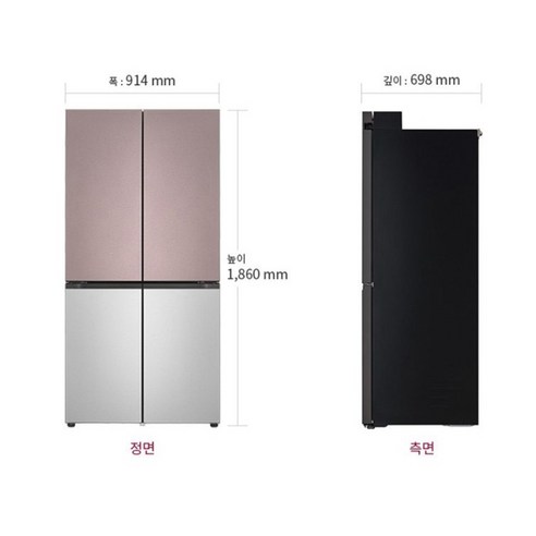 LG 디오스 오브제컬렉션 STEM 빌트인 냉장고: 주방을 예술로 승화시키다