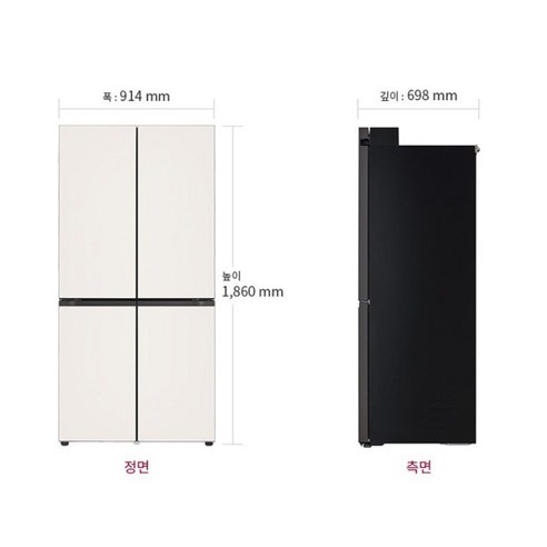 공간과 스타일을 완성하는 프리미엄 냉장고, LG 디오스 오브제컬렉션 STEM M625GBB052