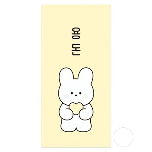 도나와친구들 하트를 품은 용돈봉투 10매 + 스티커 10매 세트, 순면, 1세트
