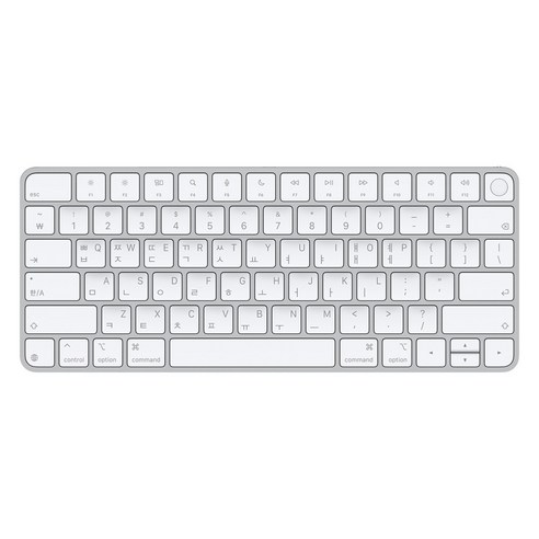 Apple 2024 Touch ID Magic Keyboard, 화이트, 일본어