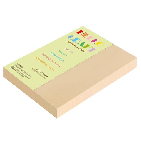종이문화 뉴씨플레인 얇은 양면색상지 120g No 56 굴색, 132개