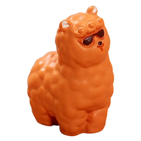 니나마켓 귀여운 알파카 피규어 미니어처 브라운, 1개
