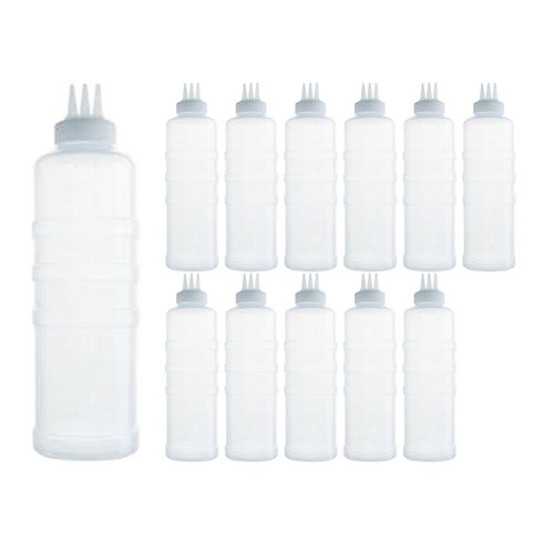 리빙패밀리 잘라쓰는 소스통 3구, 600ml, 12개
