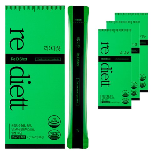리디에뜨 마시는 혈행개선제 리디샷 14p, 98g, 1박스