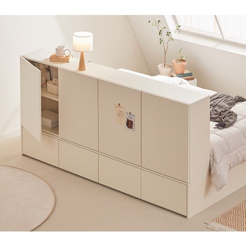 수납과 편안함을 모두 잡는 포더홈 파운드 SS 침대 세트!