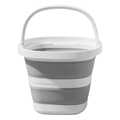 하이퍼플래닛 다용도 캠핑 접이식 버킷 10L, 그레이