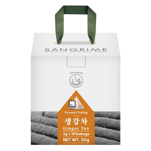 산그리메 생강차 삼각티백차 선물용패키지, 15개입, 1개, 2g