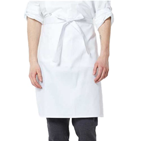 유니스토어 허리형 단색 앞치마 A-30, 1개, 화이트(A-304)