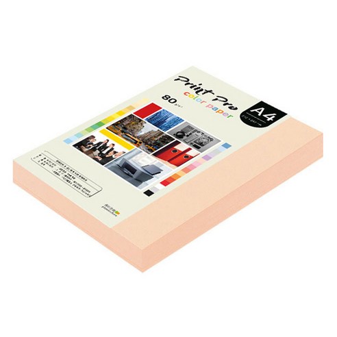 종이문화 프린트프로 칼라복사지 No 26 피치, A4, 250개