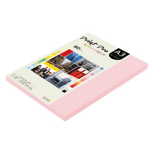종이문화 프린트프로 칼라복사지 No 23 코스모스핑크, A3, 125개