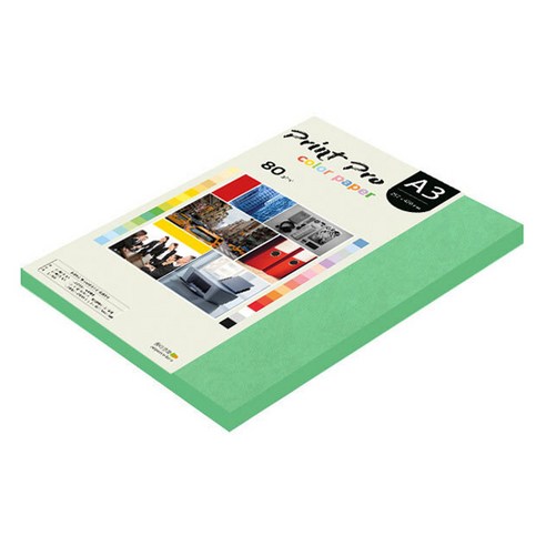종이문화 프린트프로 칼라복사지 No 11 딥그린, A3, 125개