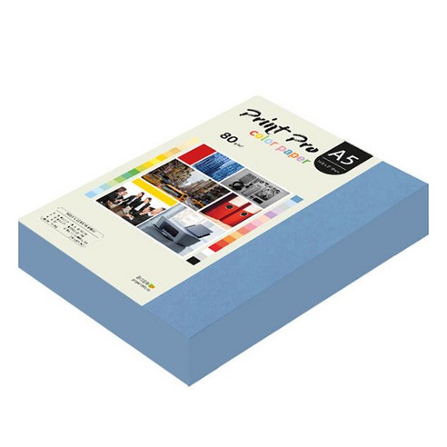 종이문화 프린트프로 칼라복사지 No 17 딥블루, A5, 500개