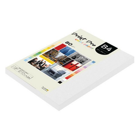종이문화 프린트프로 칼라복사지 No 30 스노우화이트, B4, 170개