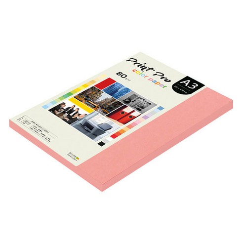 종이문화 프린트프로 칼라복사지 No 25 새몬, A3, 125개