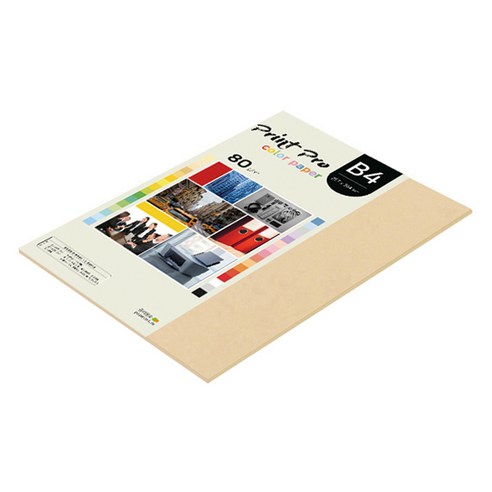 종이문화 프린트프로 칼라복사지 No.03 베이지 80g, B4, 42개