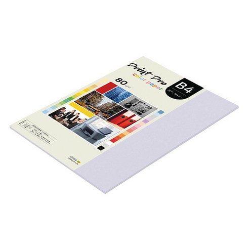 종이문화 프린트프로 칼라복사지 No.20 라일락 80g 42p, B4, 42개