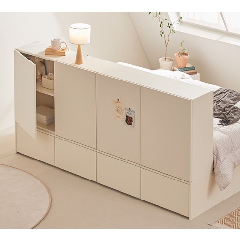 공간 효율을 극대화하는 포더홈 파운드 Q 수납 침대 세트: 수납력, 편안함, 그리고 합리적인 가격의 완벽한 조화!