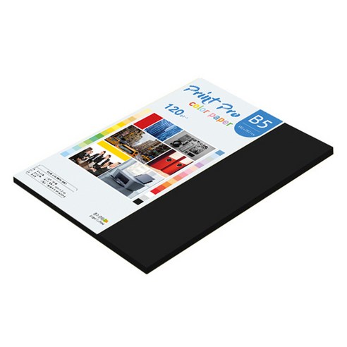 종이문화 프린트프로 칼라복사지 120g No 32 블랙, B5, 56개