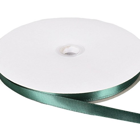 조이파티 공단 리본끈 10mm, 그린, 91m, 1개