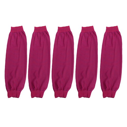 마다꾸미 스판 통기성 좋은 긴팔 토시 5세트, 로즈레드