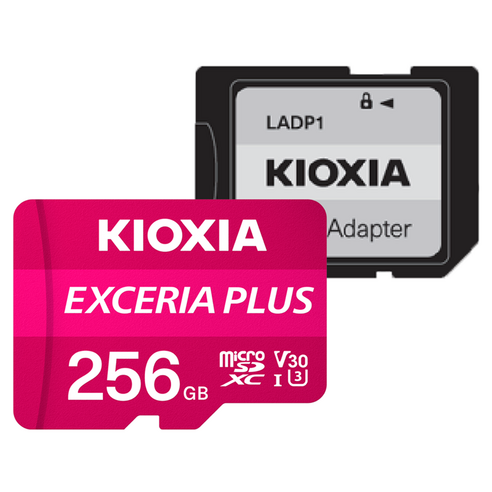 키오시아 엑세리아 PLUS 마이크로 SD 메모리카드, 256GB, 1개