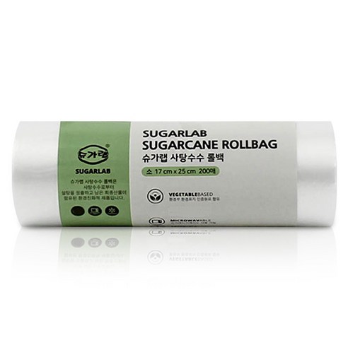 슈가랩 사탕수수 롤백 소 17cm x 25cm, 소(S), 1개, 200개입