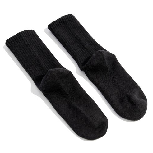 리투 웜 기모 데일리 크루삭스, 블랙, S, 1세트